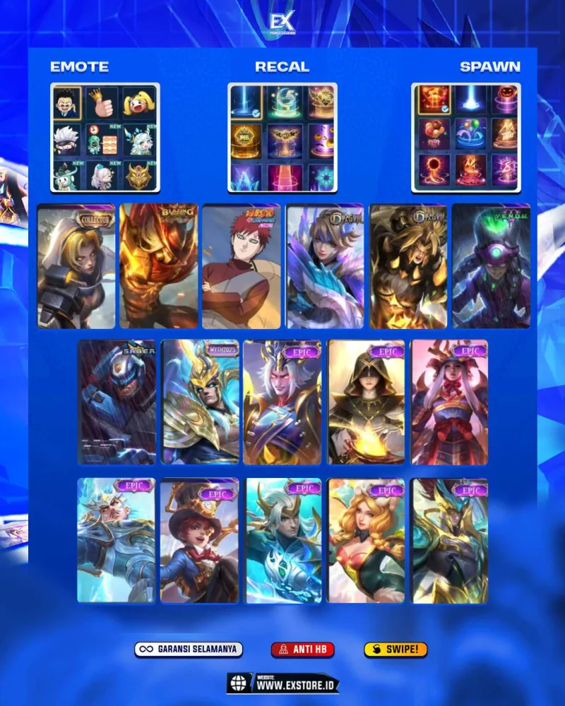 NATALIA COLLECTOR + ALDOUS BLAZING +VALE GAARA + HARLEY VENOM