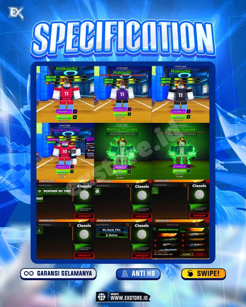 STYLE TIME SKIP HINTO  + SUPER SPRINT ROLLING THUNDER