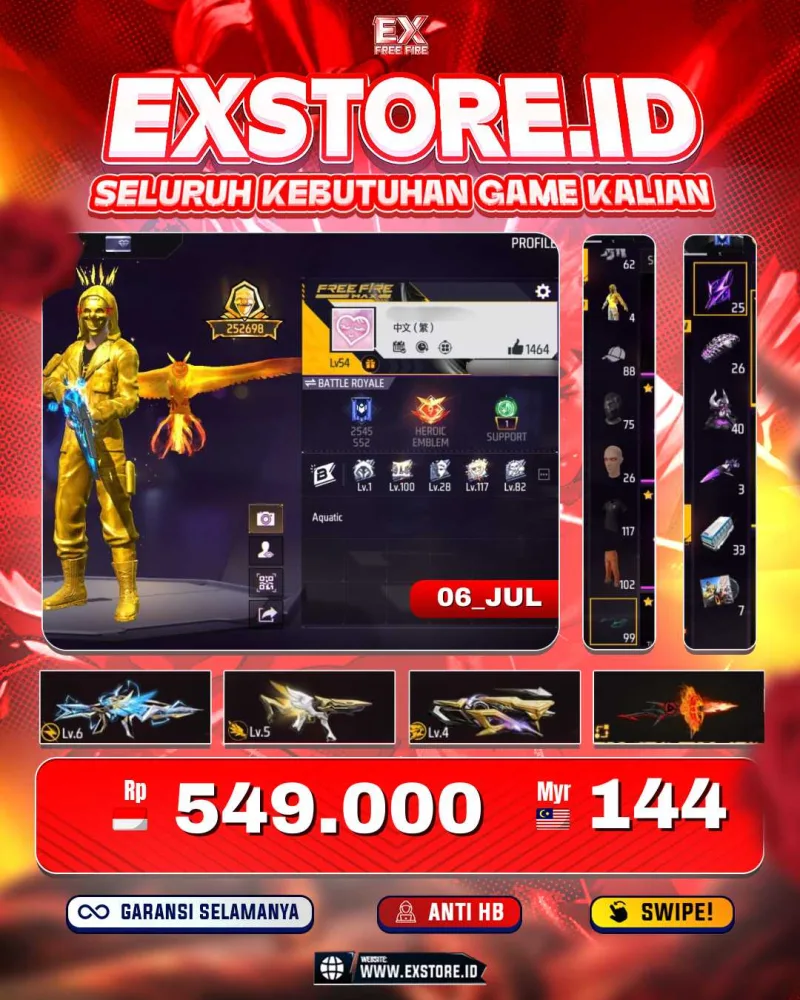 VAULT 117 + EVO 3 + SG BIRU + BUNDEL BANDIT