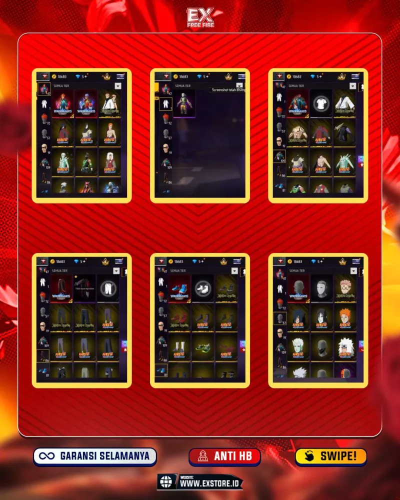 SG RIPER + SG GOLDEN + BUNDLE LEGEND + VAULT 109 + BUNDLE OBITO +