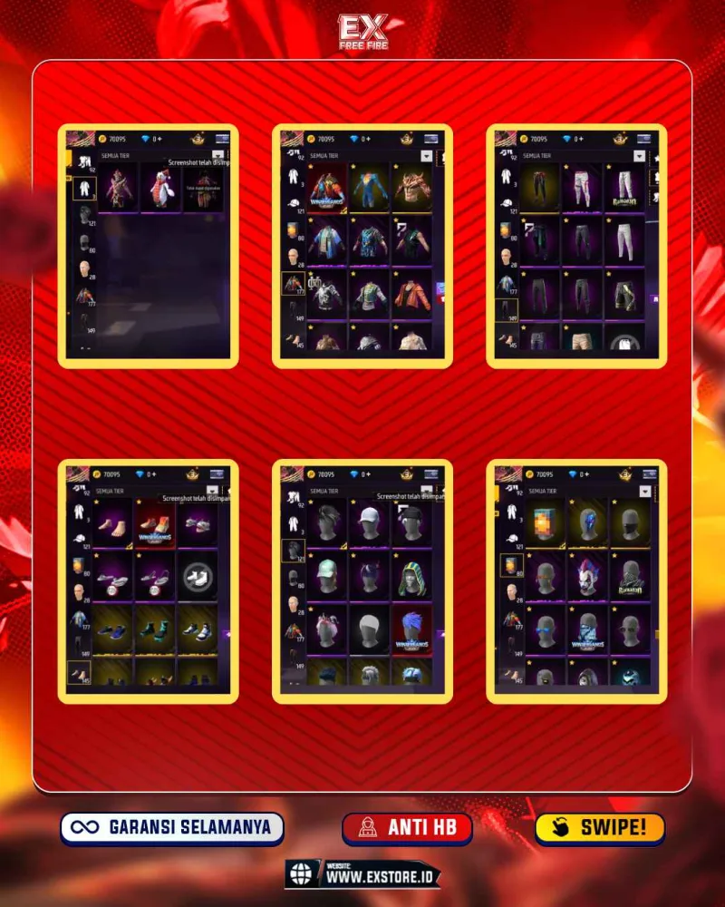 SG LUMUT + EVO 1 + VAULT 177 + SG MAMBA + BUNNY