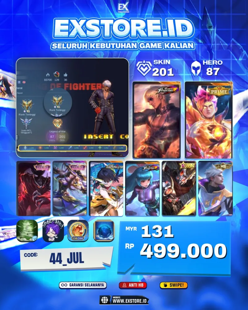 GUSION KOF + CLAUDE PRIME + HAYABUSA LUCKYBOX + FANNY LUCKYBOX