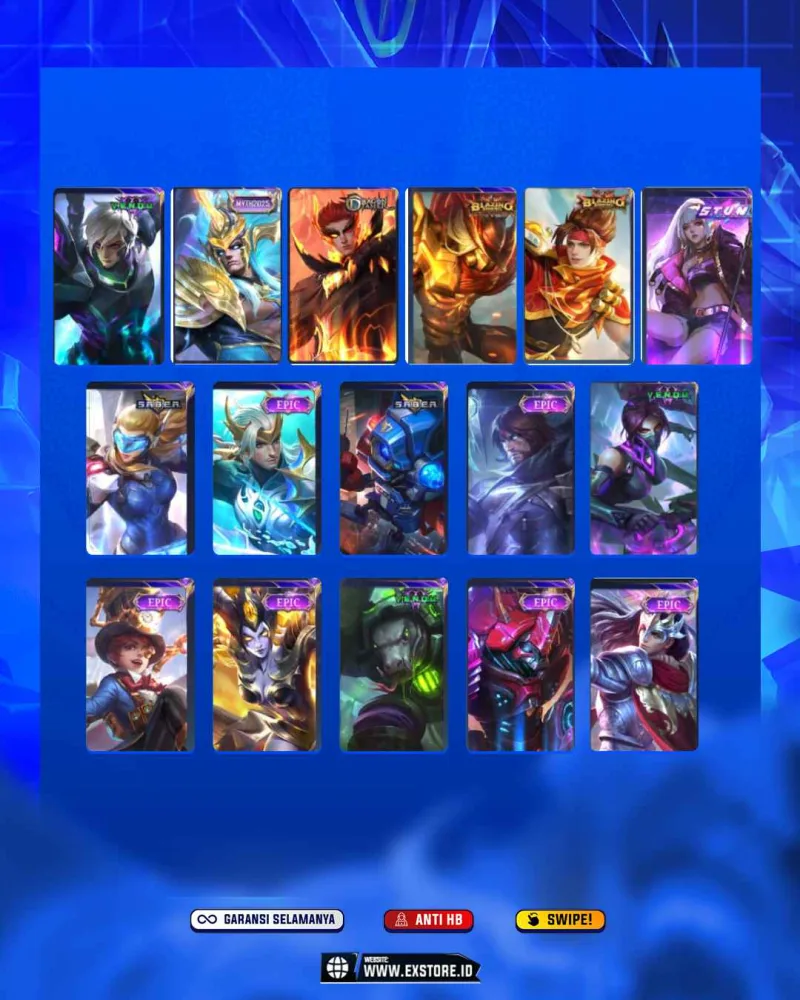 GRANGER PRIME + CHOU LUCKYBOX + KARINA KOF + GUSION VENOM + LAYLA BLAZING