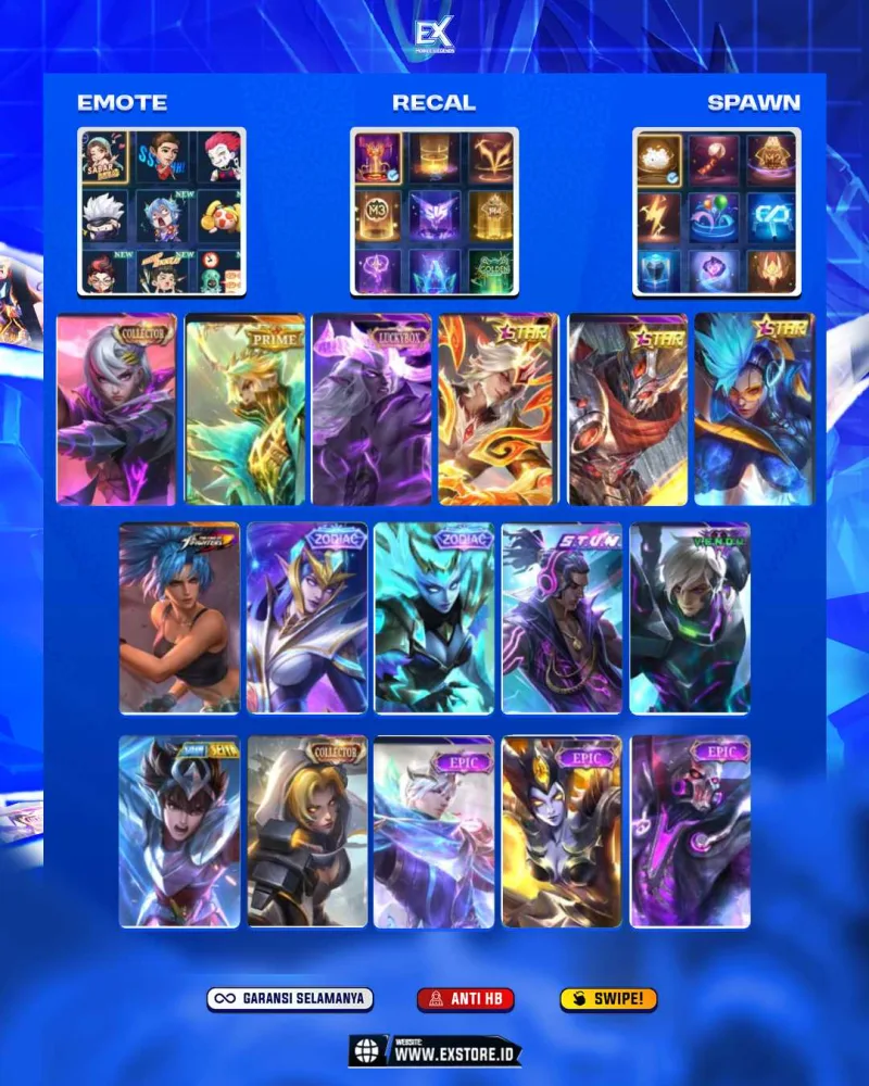 BENEDETA COLLECTOR + GRANGER PRIME + SUN STAR + MOSKOV LUCKYBOX + HAYABUSA STAR + KERI STAR + KARINA KOF
