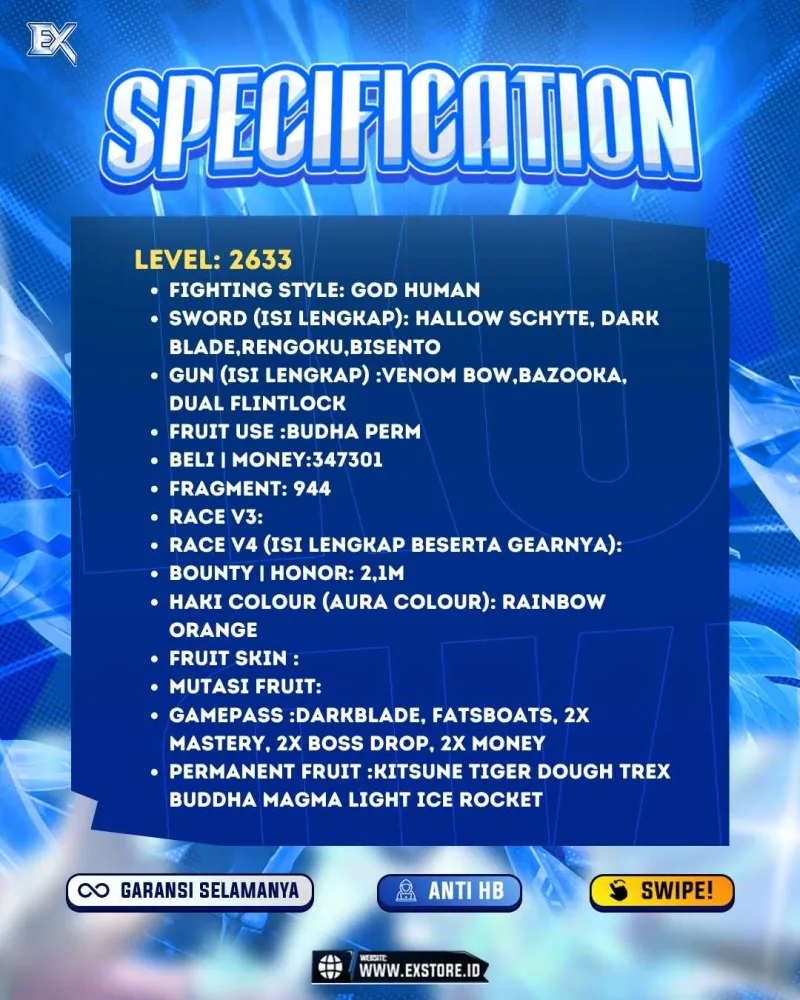 GODHUMAN + PERMANENT KITSUNE TIGER DOUGH T-REX BUDDHA MAGMA LIGHT ICE + DARK BLADE