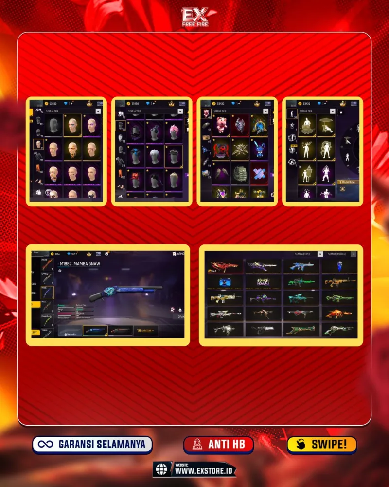 EVO 1 +  SG LUMUT + SG TEROMPET + VAULT 218