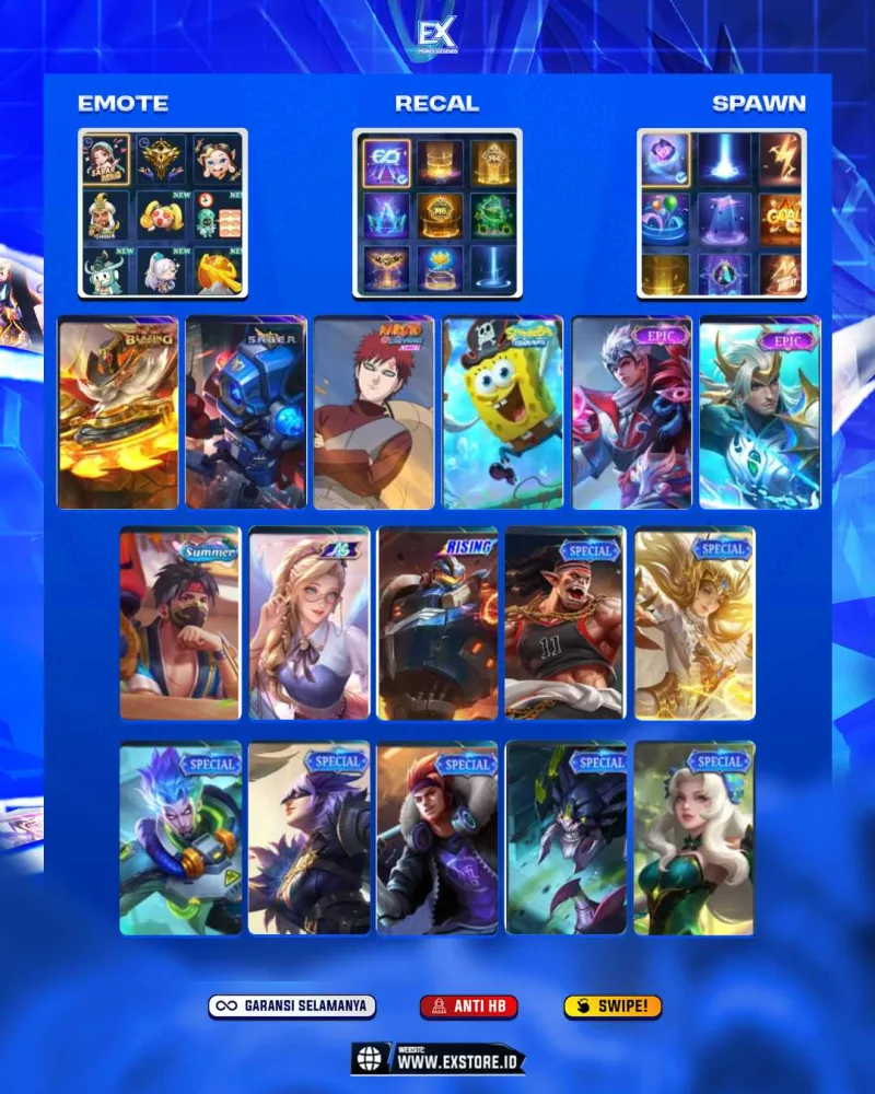 FRANCO BLAZING + VALE GAARA + VALIR EPIC + YSS EPIC +  HAYABUSA SUMMER