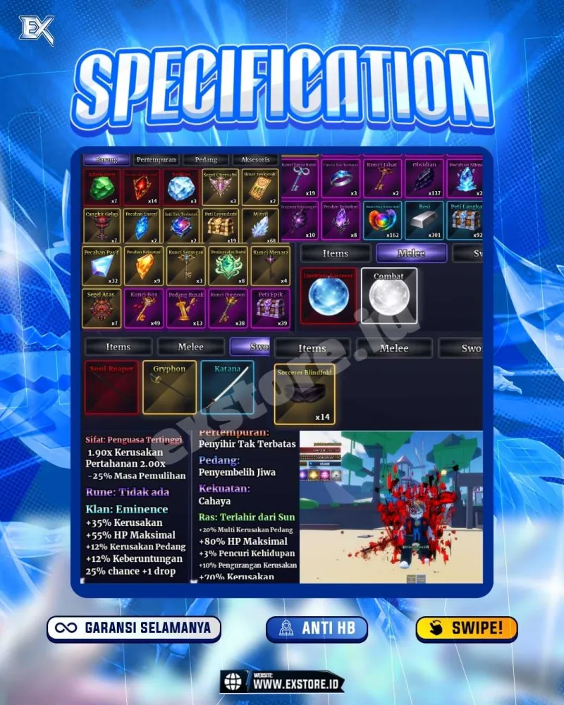 ACCOUNT LEVEL MAX MYTHIC MELEE & SWORD SECRET TRAIT + MYTHIC RACE & LEGENDARY CLAN