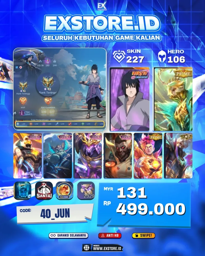 SUYOU SASUKE + GRANGER LEGEND + FRANCO LUCKYBOX + SABER LUCKYBOX + CLAUDE PRIME