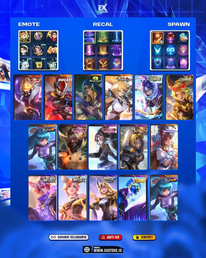FRANCO LEGEND  + IRITEL DUCATI + ALDOUS + LESLAY ASPIRANTS + AURORA KOF +  ROGER LUCKYBOX