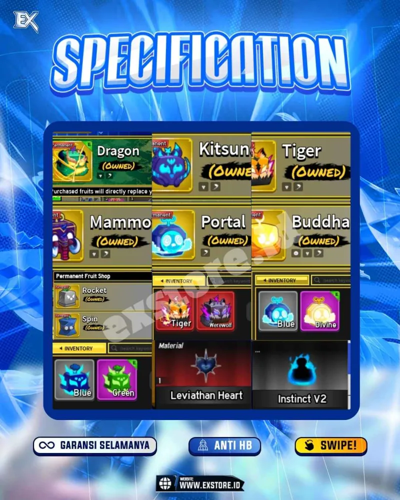GODHUMAN + DRAGON KITSUNE TIGER MAMMOTH PORTAL BUDDHA + V4 SHARK ANGEL