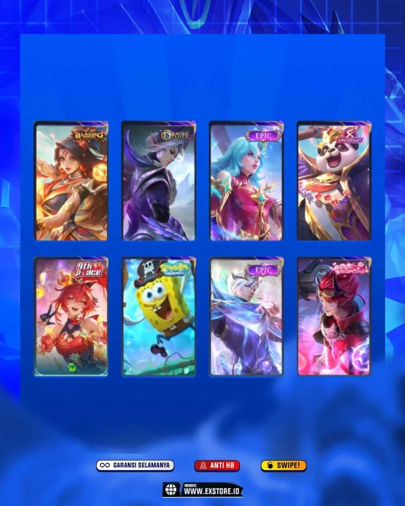 PARSHA COLLECTPR + LACELOT ZODIAC + VALE GAARA + KARINA KOF + HAYABUSHA STAR