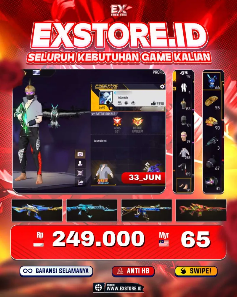 VAULT 285 + ANGEL MERAH + BUNDLE SASUKE + SG MAMBA + CELANA 193