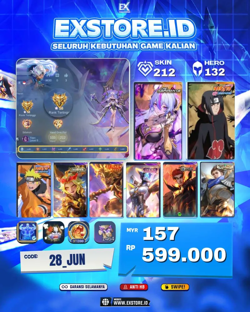 VEXANA ASPIRANTS + JULIAN ITACHI + LUKAS NARUTO + JOY CHAMPION + SUN LUNAR + IRITHEL LUCKYBOX