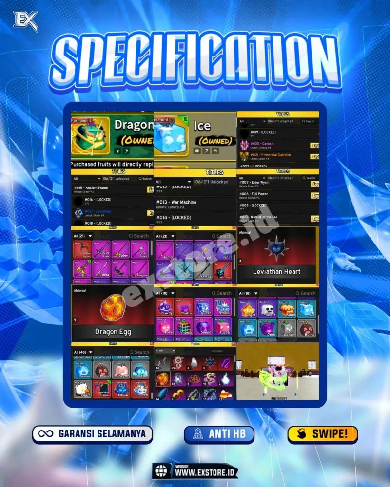 GODHUMAN + PERMANENT DRAGON ICE + V4 DRACO CYBORG SHARK + LEVIATAN HEART 4
