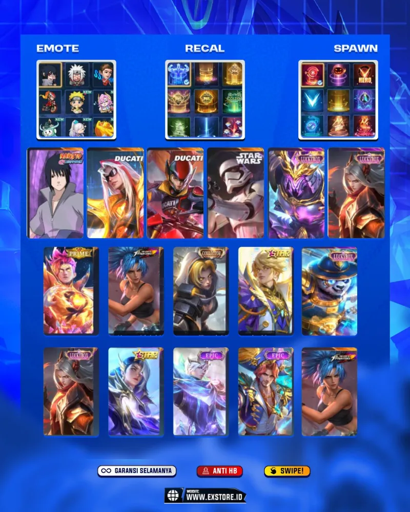 SOYOU SASUKE + LEOMORD DUCATI + IRITHEL DUCATI + KIMMY STAR WARS + CLAUDE PRIME