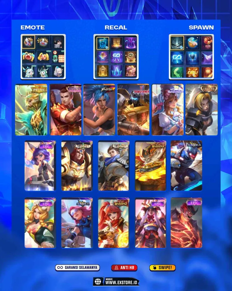GRANGER PRIME + CHOU LUCKYBOX + KARINA KOF + GUSION VENOM + LAYLA BLAZING