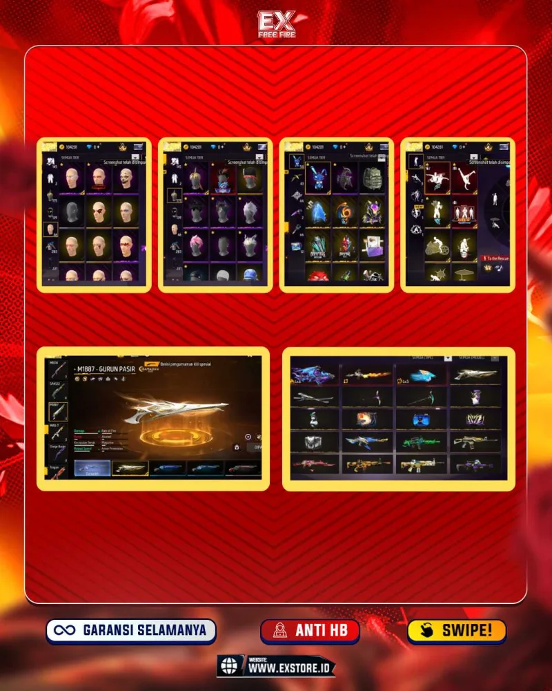 AK DRACO LV6 + TANGAN TINJU LV5 + VAULT 283 + SG GURUN