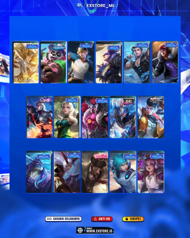 CLAUDE VALENTINE + VALE GAARA +  FREYA EPIC + ZILONG EPIC