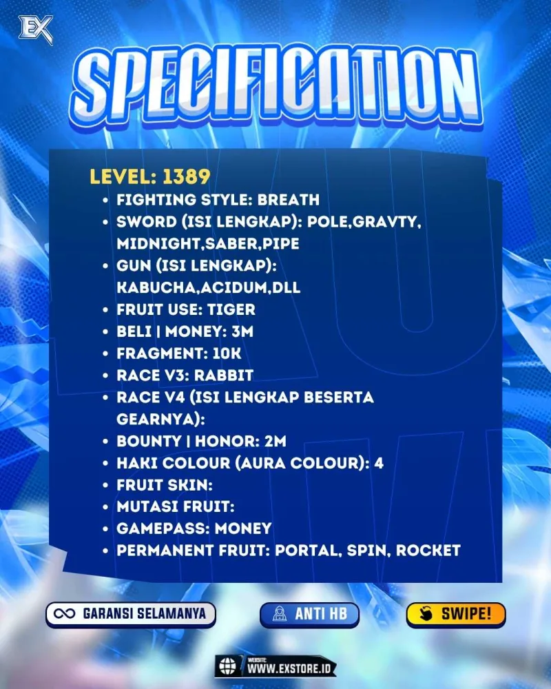 PERMANENT PORTAL SPIN ROCKET  V3 RABBIT