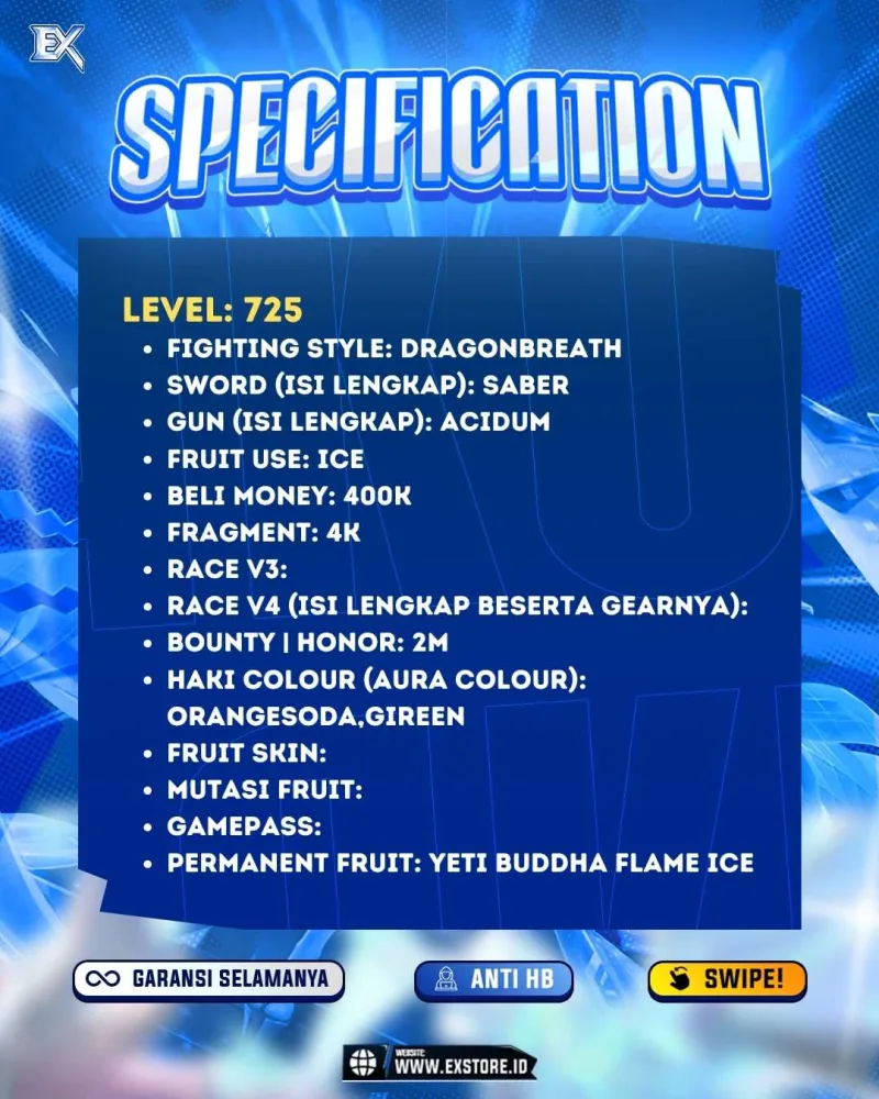 PERMANENT YETI BUDDHA FLAME ICE