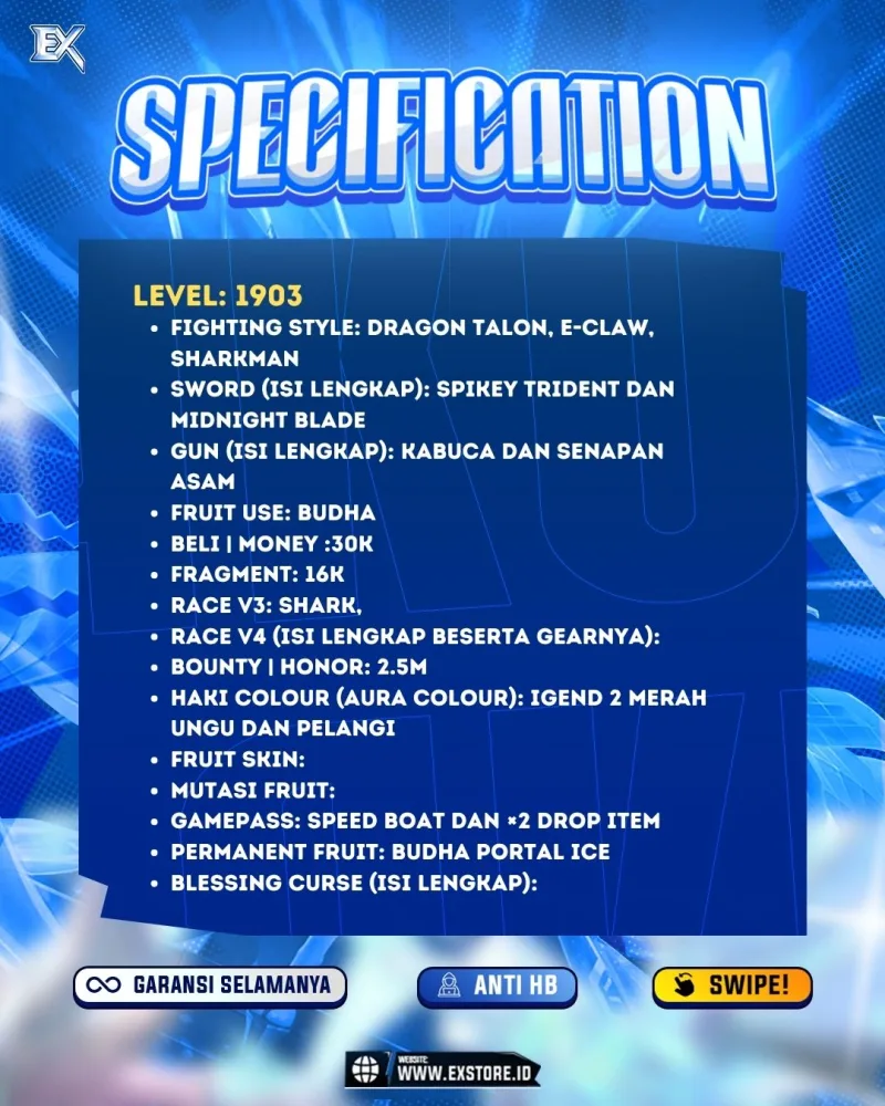 PERMANENT PORTAL BUDDHA ICE + SPEED BOAT & 2XBOSSDROP
