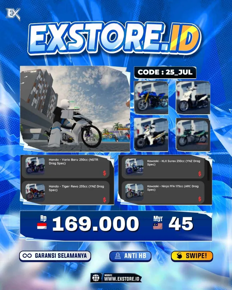 MONEY 51M + MOTOR LIMITED 11 + GAME PASS 1