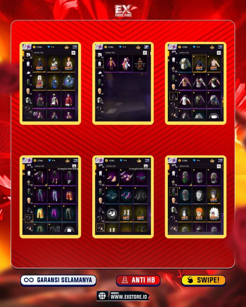BUNDLE ITACHI + SG GURUN + EVO 2 + VAULT 116