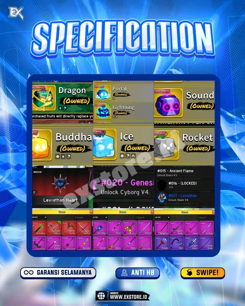 SANGUINE ART + PERMANENT DRAGON PORTAL LIGHTNING SOUND BUDDHA ICE + DB CDK TTK HS + V4 CYBORG SHARK