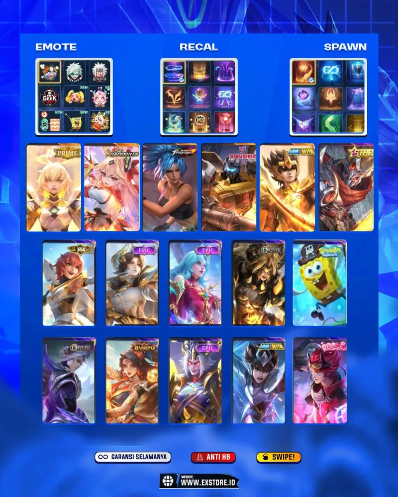 GUINEVER ASPIRANTS + BADANG SAIN SEIYA + BETRIX PRIME + HAYABUSA STAR + BETRIX M4 + BADANG SAIN SEIYA