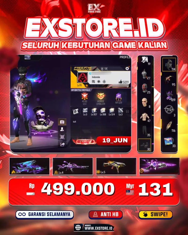 SG EVO LV5 + AK DRACO LV4 + VAULT 484 + BUNDLE LEGENDDERY 3