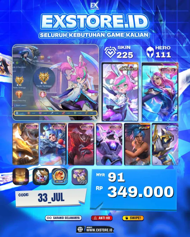 CHANGE ASPIRANTS + ODATE LUCKYBOX + MARTIS LUCKYBOX + ZILONG LUCKYBOX + HAYABUSA LUCKYBOX + URANUS LUCKYBOX + KARINA KOF
