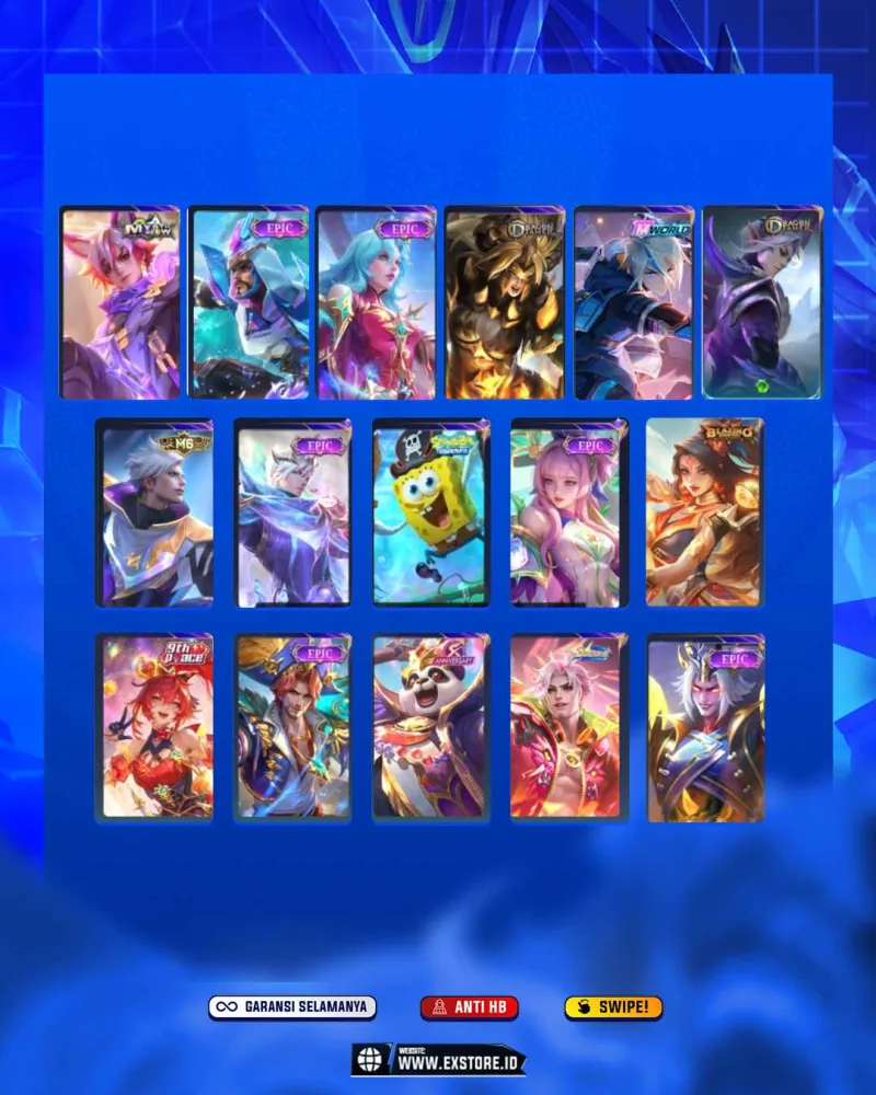 LANCELOT VALENTINE + LUNOX LEGEND + CLAUDE PRIME + GRANGER PRIME + LESLAY ASPIRANTS + AURORA KOF