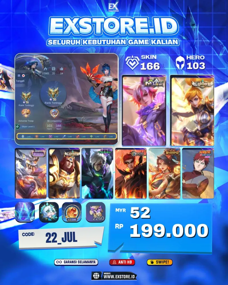 JULIAN MYTIK + FANNY LIGHTBORN + TIGREAL LIHGTBORN + GUSION VENOM + VALIR DRAGON TIMER + VALE GAATA +  GROCK VENOM