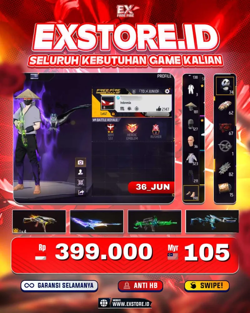 BAJU 323 + EVO 1 + SG LUMUT + BUNDLE SASUKE