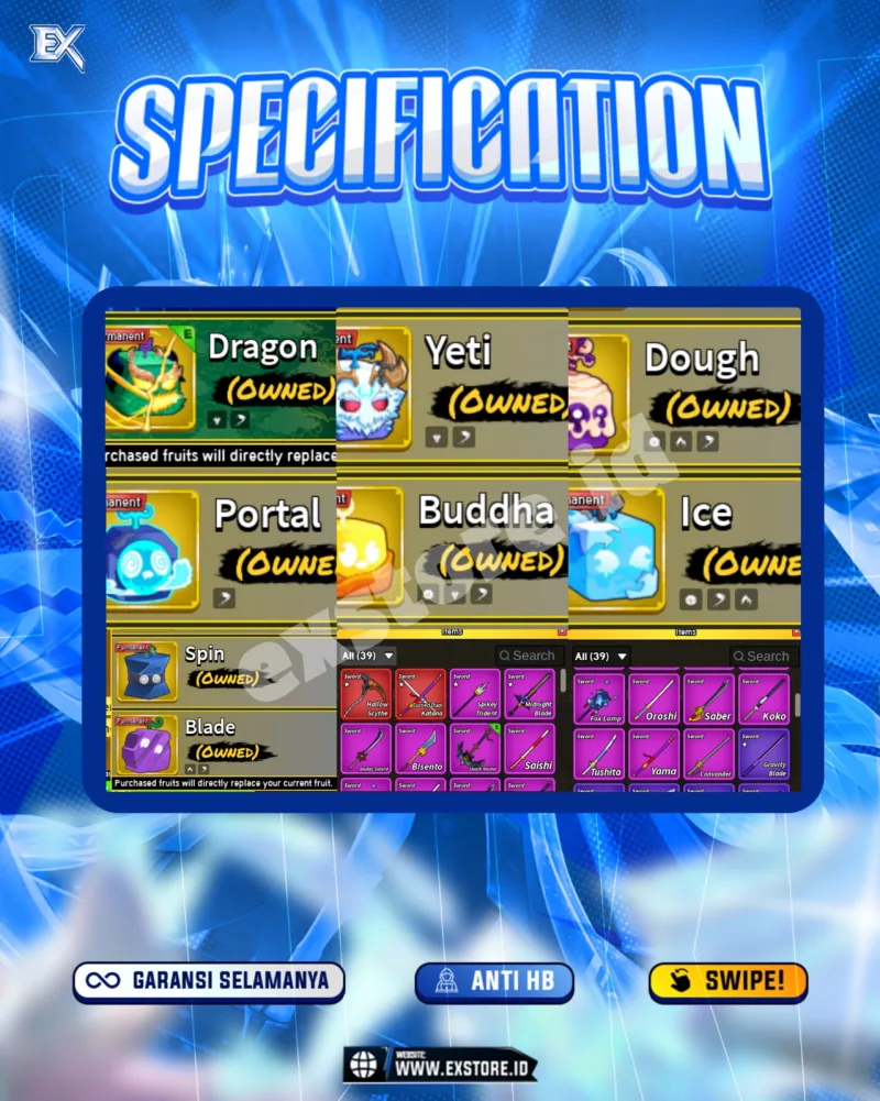 GODHUMAN + PERMANENT DRAGON YETI DOUGH BUDDHA PORTAL ICE + HS CDK SHARK ANCHOR FOX LAMP + V4 ANGEL