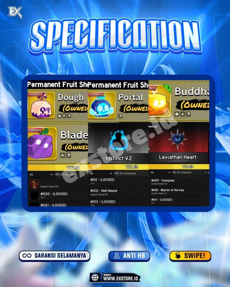 DARK BLADE + PERMANENT DUGH PORTAL BUDDHA + LEVIATAN HEART 2 & INSTINCT V2