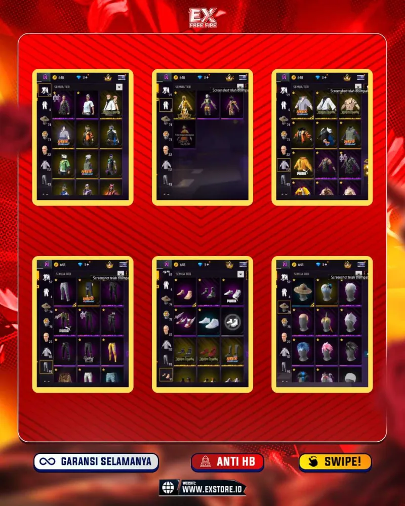 DG EVO + TOPI JERAMI + BUNDLE SASUKE + EVO 3 + VAULT 112