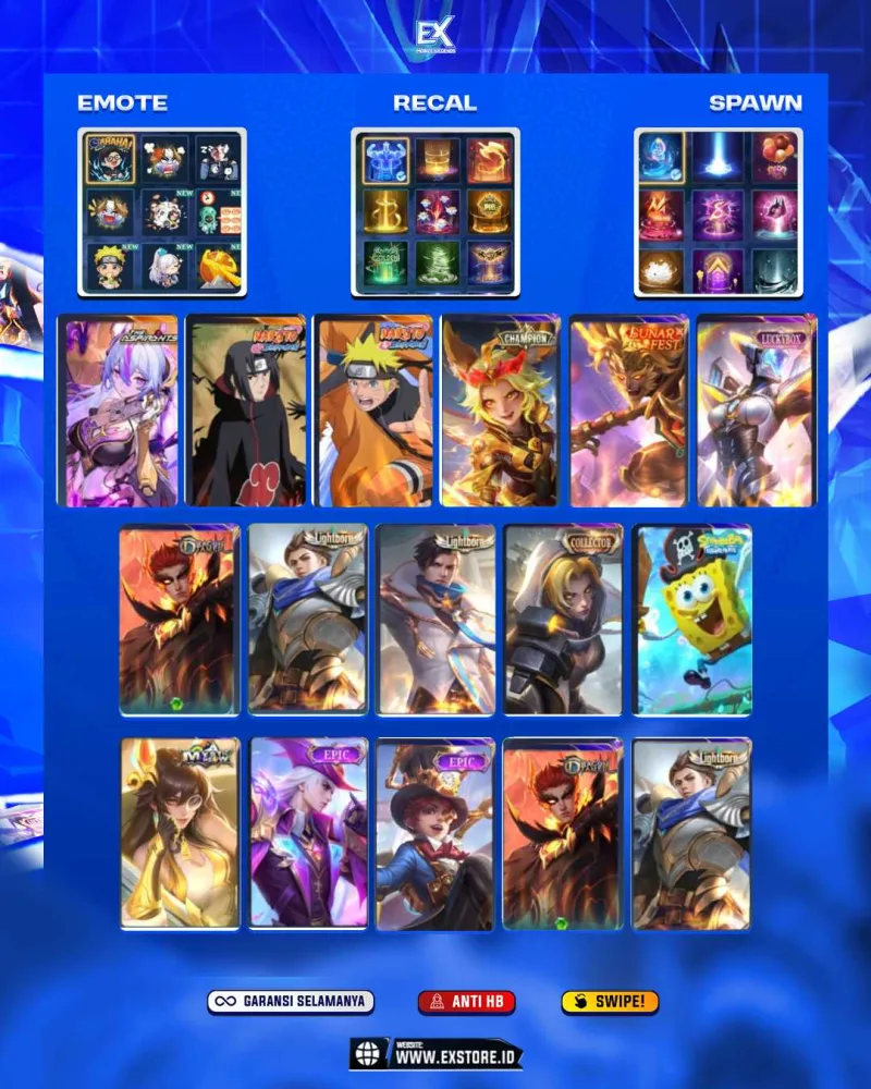 VEXANA ASPIRANTS + JULIAN ITACHI + LUKAS NARUTO + JOY CHAMPION + SUN LUNAR + IRITHEL LUCKYBOX