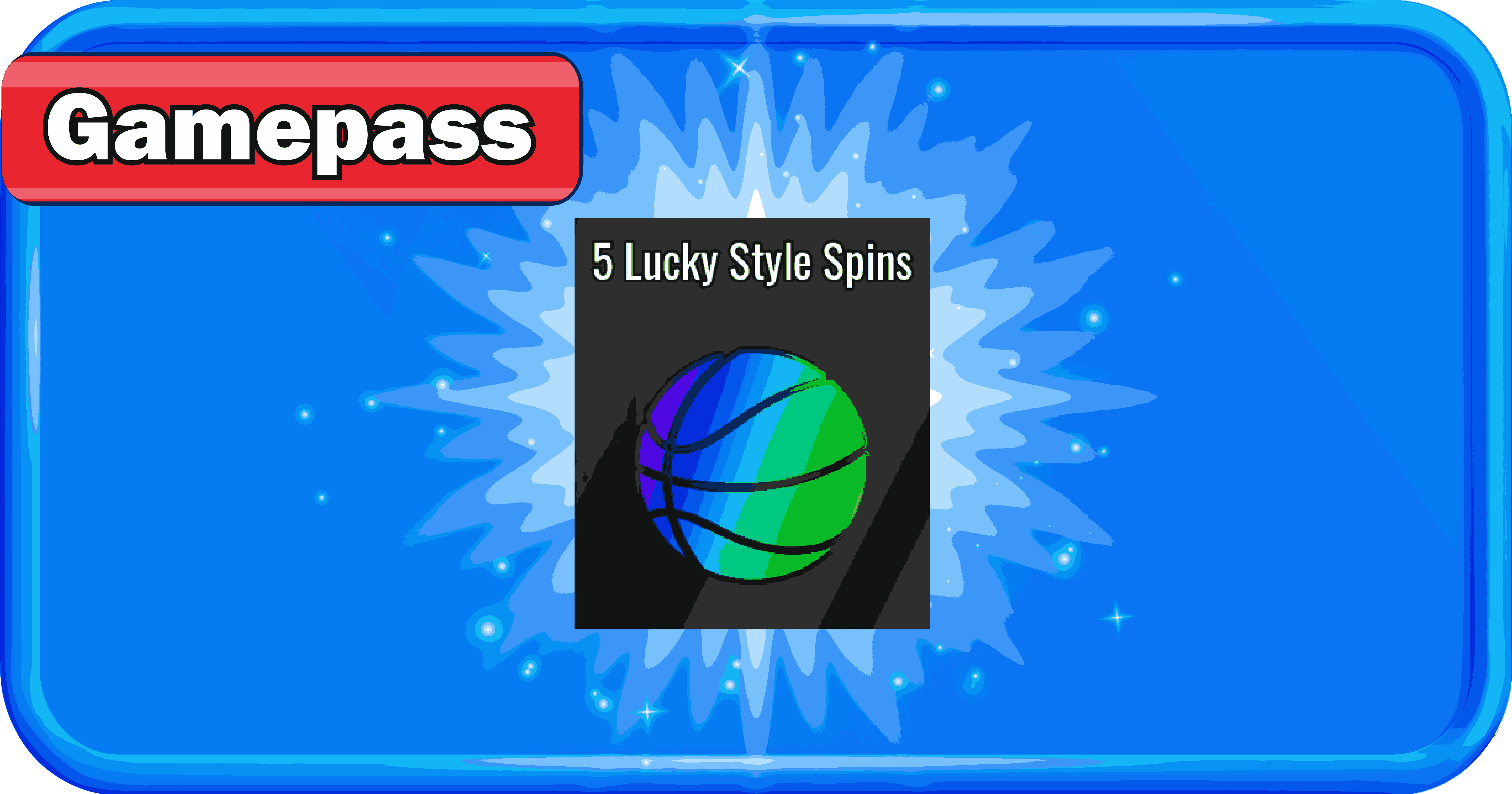 5 LUCKY STYLE SPIN BASKETBALL